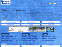 Tablet Screenshot of nicholasacademy.com